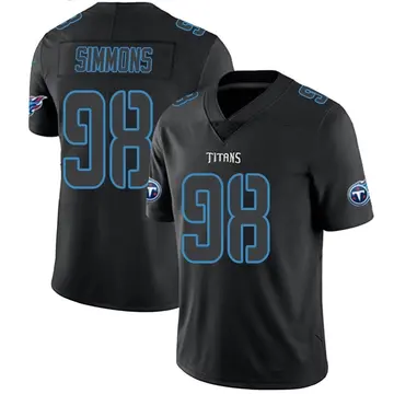 Limited Women's Jeffery Simmons White Road Jersey - #98 Football Tennessee  Titans 100th Season Vapor Untouchable