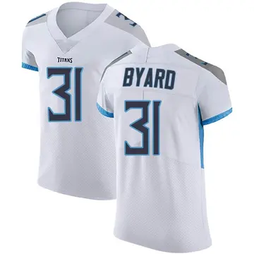 Limited Youth Kevin Byard White Road Jersey - #31 Football Tennessee Titans  100th Season Vapor Untouchable Size S(10-12)