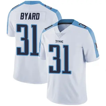 Limited Men's Kevin Byard White Road Jersey - #31 Football Tennessee Titans  100th Season Vapor Untouchable Size 40/M