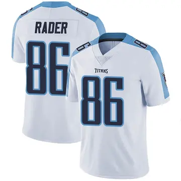 Kevin Rader Men's Nike White Tennessee Titans Custom Game Jersey Size: Extra Large