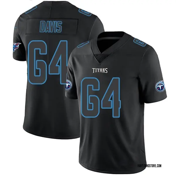 Men's Nate Davis Tennessee Titans Limited Black Impact Jersey - Titans ...