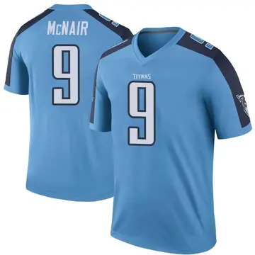 Limited Men's Steve McNair Navy Blue Home Jersey - #9 Football Tennessee  Titans 100th Season Vapor Untouchable Size 40/M