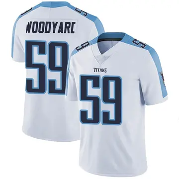 Limited Men's Wesley Woodyard Navy Blue Home Jersey - #59 Football  Tennessee Titans 100th Season Vapor Untouchable