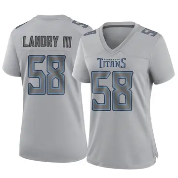 Limited Youth Harold Landry Light Blue Jersey - #58 Football Tennessee  Titans 100th Season Rush Vapor Untouchable Size S(10-12)