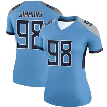 Jeffery Simmons Tennessee Titans Nike Vapor F.U.S.E. Limited Jersey – Home / X-Large