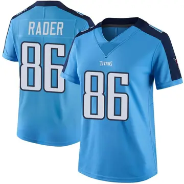 Kevin Rader Men's Nike White Tennessee Titans Custom Game Jersey Size: Extra Large