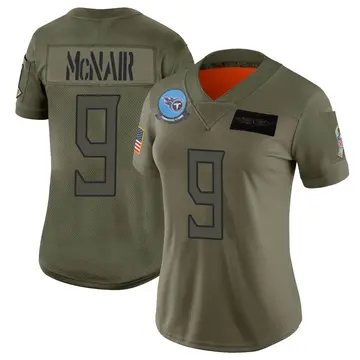 Limited Men's Steve McNair Navy Blue Home Jersey - #9 Football Tennessee  Titans 100th Season Vapor Untouchable Size 40/M