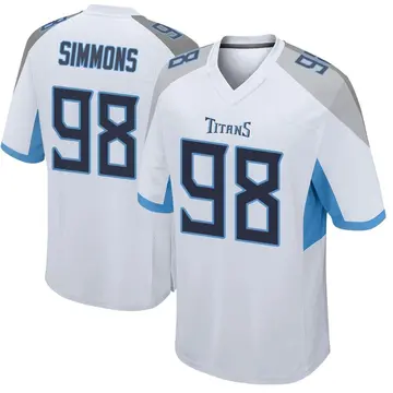 98 Tennessee Titans Jeffery Simmons Red Vapor Limited City Edition Je –  conradsoli